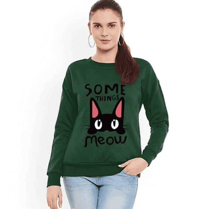 Some Thing Meow Funky Sweatshirt Some Thing Meow Funky Sweatshirt